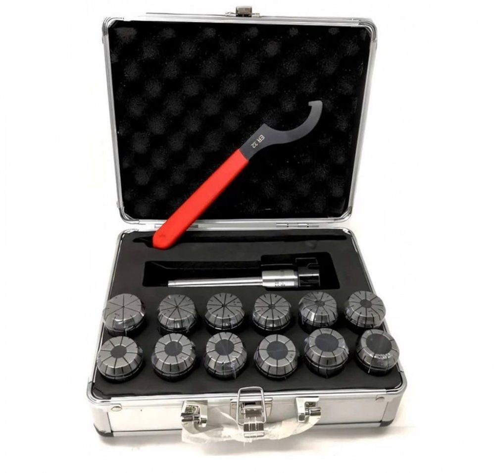 Цанговый патрон Metal Master ER32 MT4 с набором цанг 3-20 мм (12 шт.)