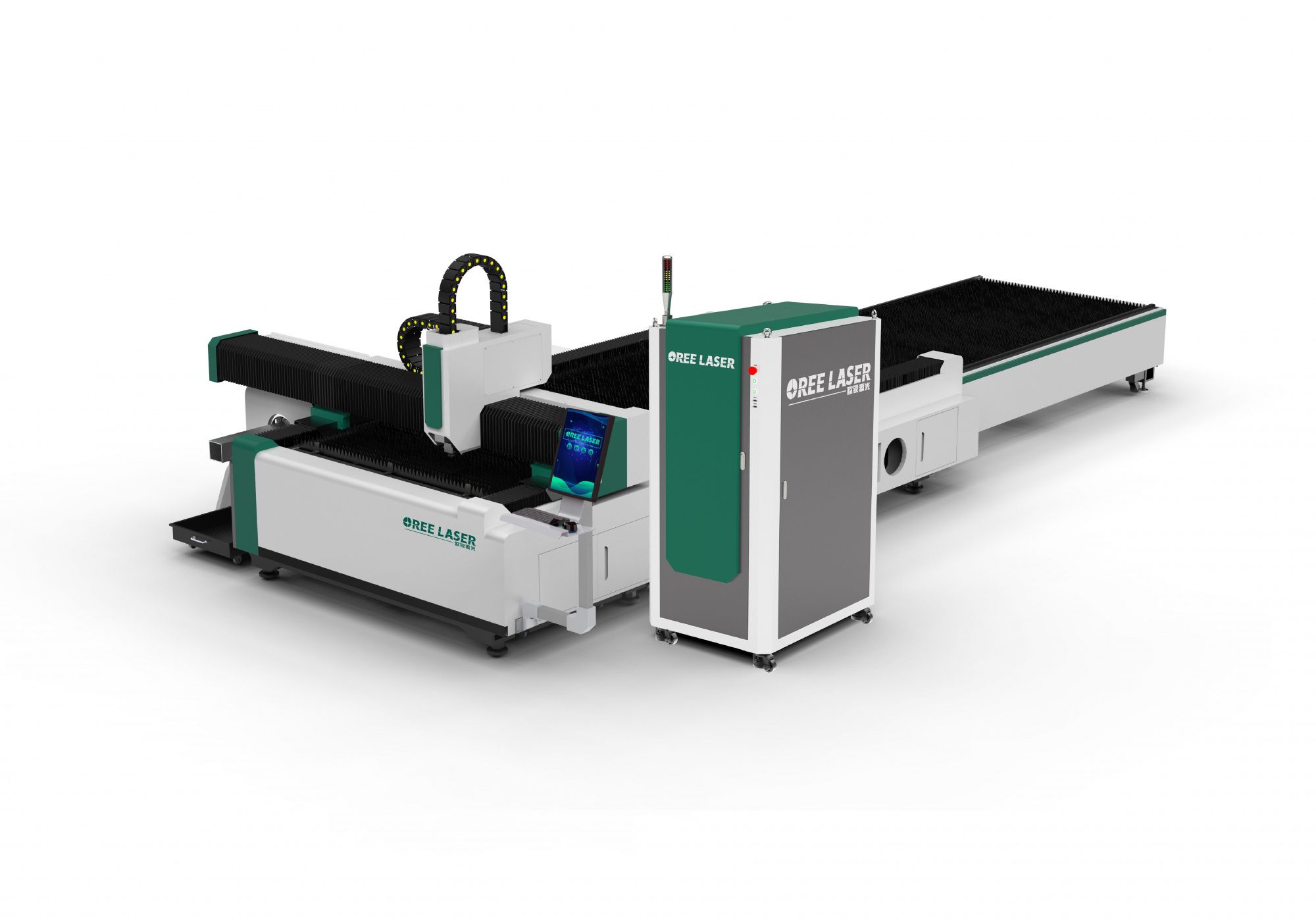 Лазерный станок со сменным столом и труборезным модулем EH6015 MAXPHOTONICS 6000 Вт